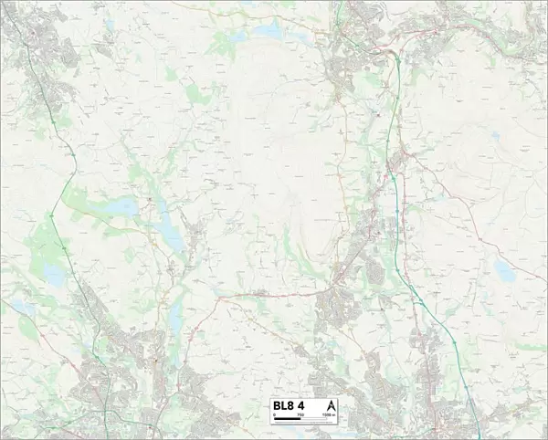 Bury BL8 4 Map
