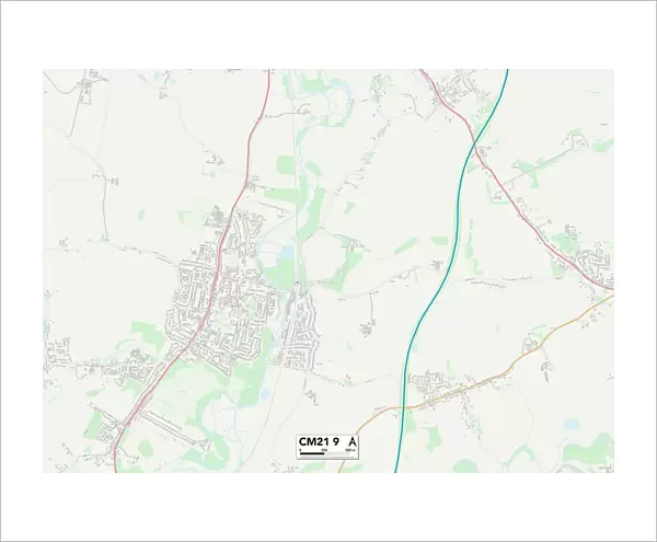 East Hertfordshire CM21 9 Map