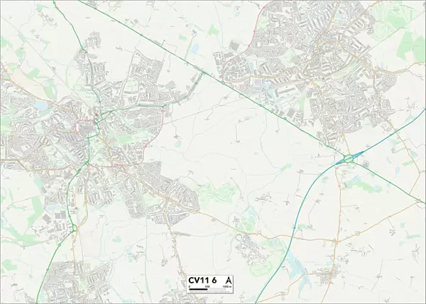 Nuneaton & Bedworth CV11 6 Map