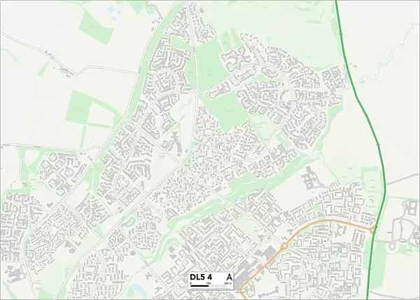 County Durham DL5 4 Map