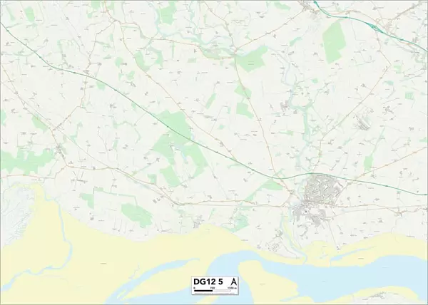 Dumfriesshire DG12 5 Map