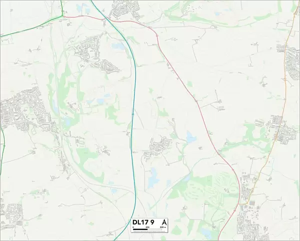 County Durham DL17 9 Map