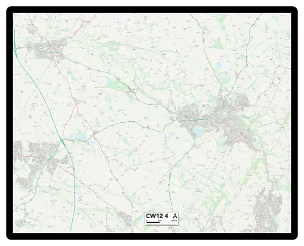 Cheshire East CW12 4 Map