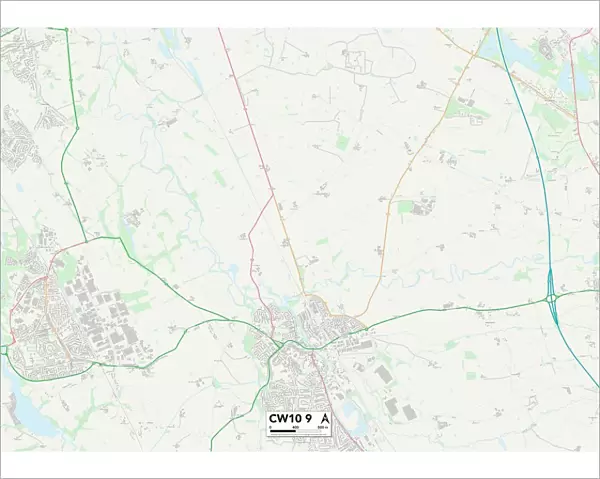 Cheshire East CW10 9 Map