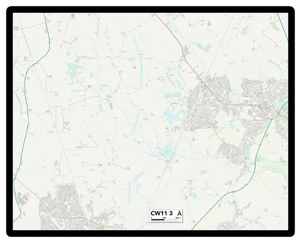 Cheshire East CW11 3 Map