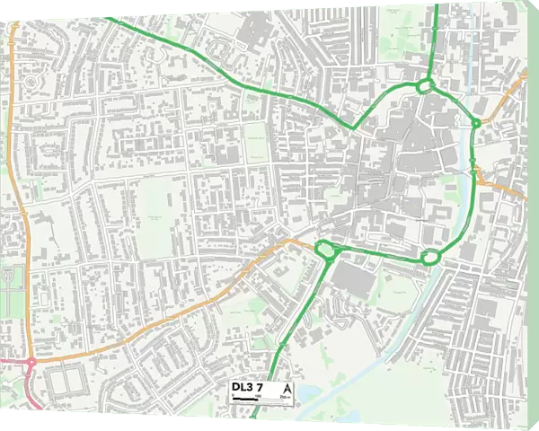 Darlington DL3 7 Map