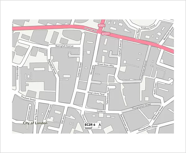 City of London EC2R 6 Map