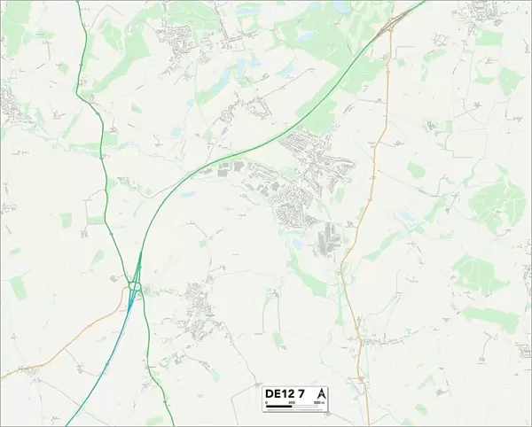 South Derbyshire DE12 7 Map