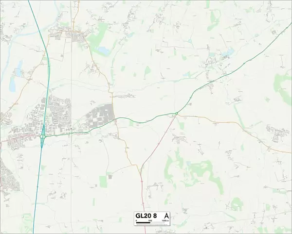 Tewkesbury GL20 8 Map