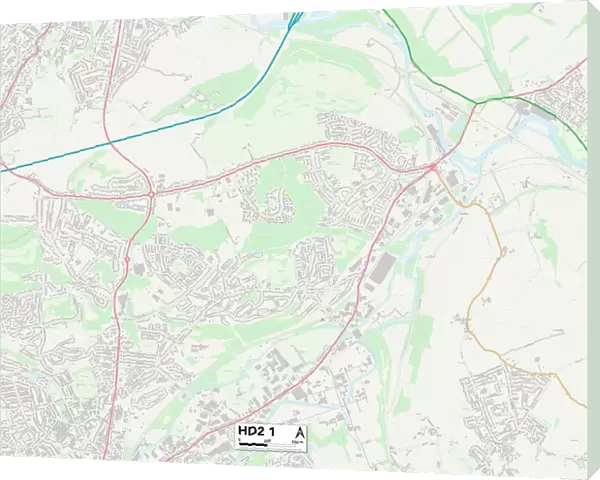 Kirklees HD2 1 Map