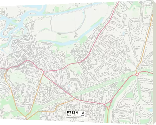 Elmbridge KT13 9 Map