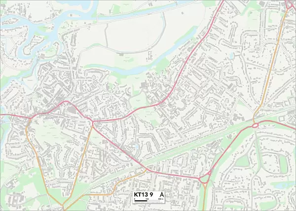 Elmbridge KT13 9 Map