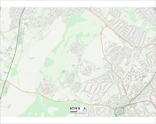 Epsom and Ewell KT19 8 Map