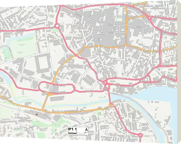Ipswich IP1 1 Map