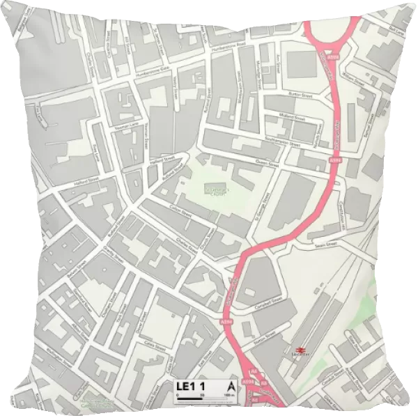 Leicester LE1 1 Map
