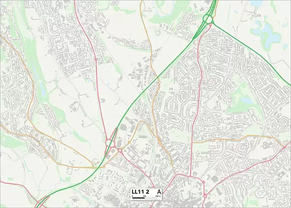 Wrexham LL11 2 Map
