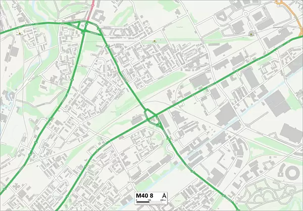 Manchester M40 8 Map