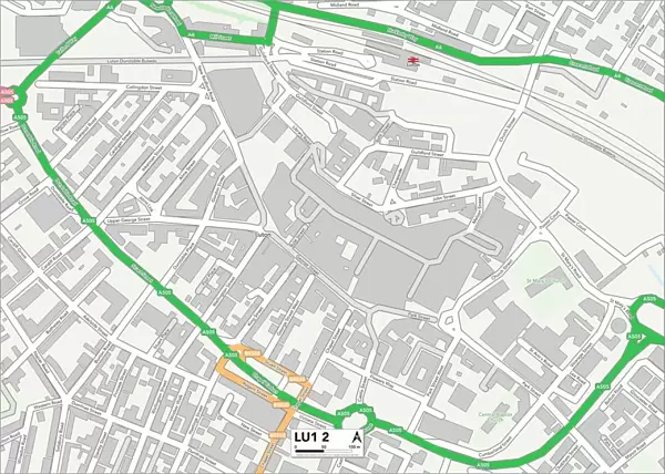 Luton LU1 2 Map