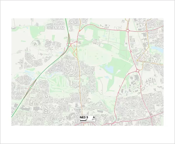 Newcastle NE3 5 Map