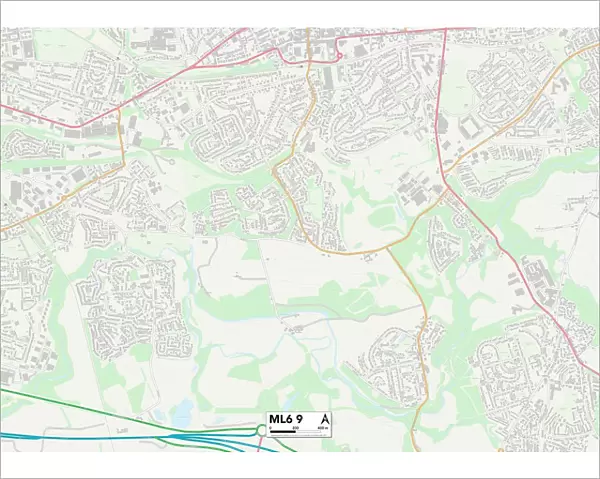 North Lanarkshire ML6 9 Map
