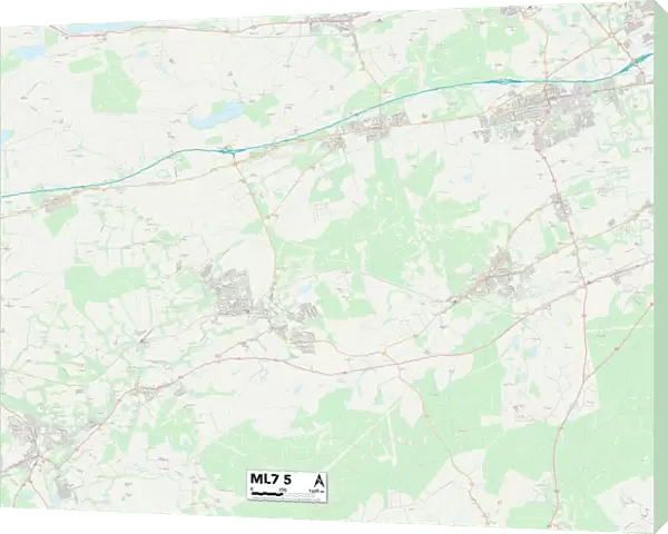 North Lanarkshire ML7 5 Map