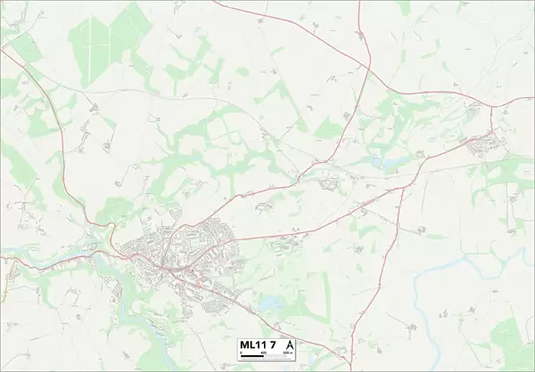 South Lanarkshire ML11 7 Map