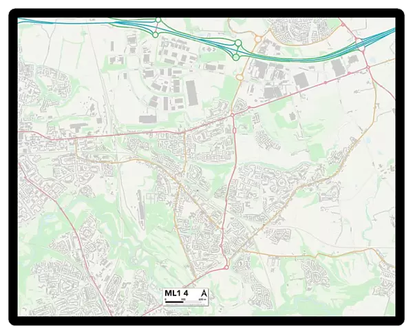 North Lanarkshire ML1 4 Map