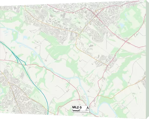 North Lanarkshire ML2 0 Map