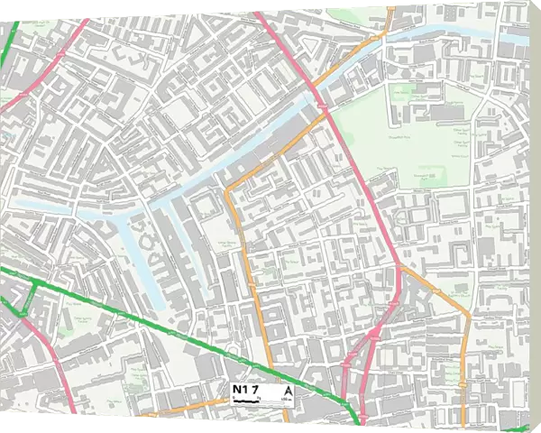 Hackney N1 7 Map