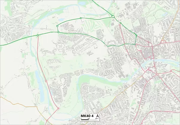 Bedford MK40 4 Map