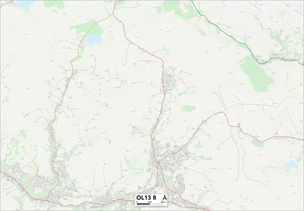 Rossendale OL13 8 Map