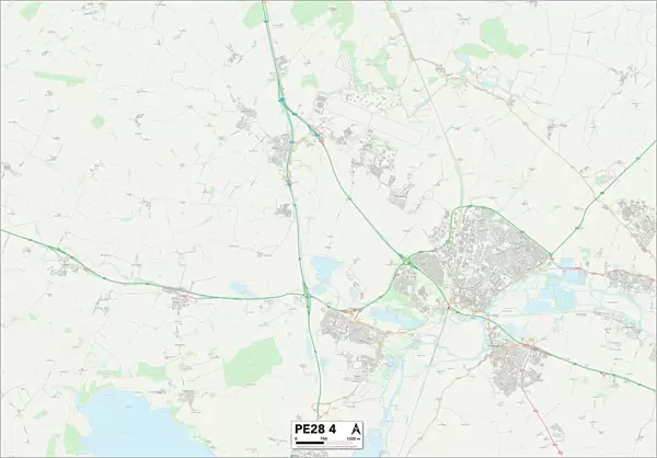 Huntingdonshire PE28 4 Map