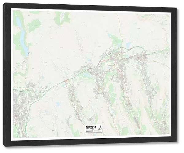 Blaenau Gwent NP22 4 Map