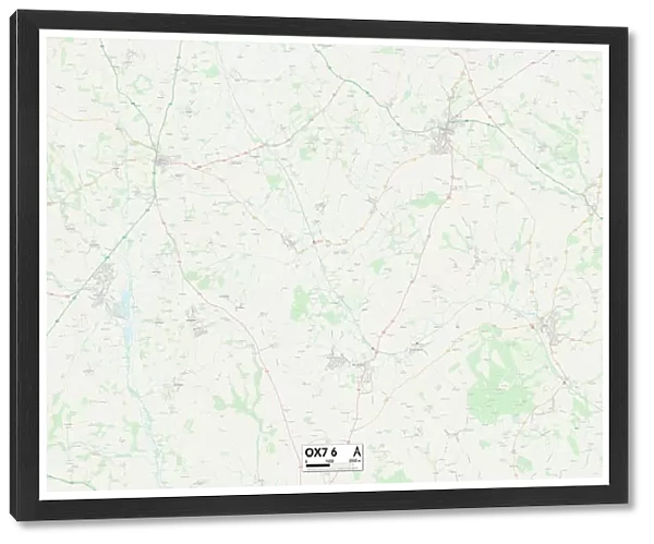 West Oxfordshire OX7 6 Map
