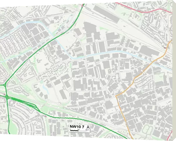 Brent NW10 7 Map