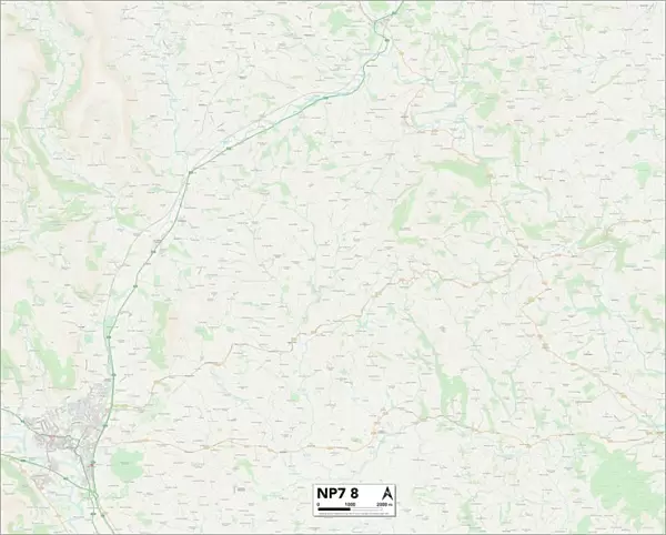 Monmouthshire NP7 8 Map