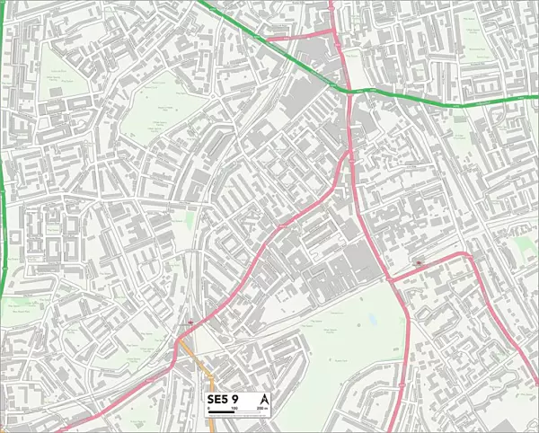 Lambeth SE5 9 Map