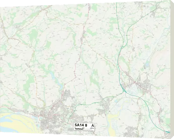 Carmarthenshire SA14 8 Map