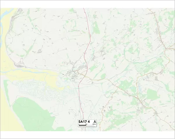Carmarthenshire SA17 4 Map