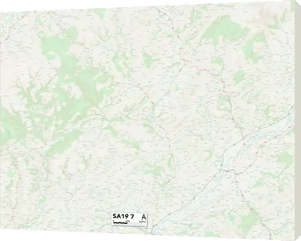 Carmarthenshire SA19 7 Map