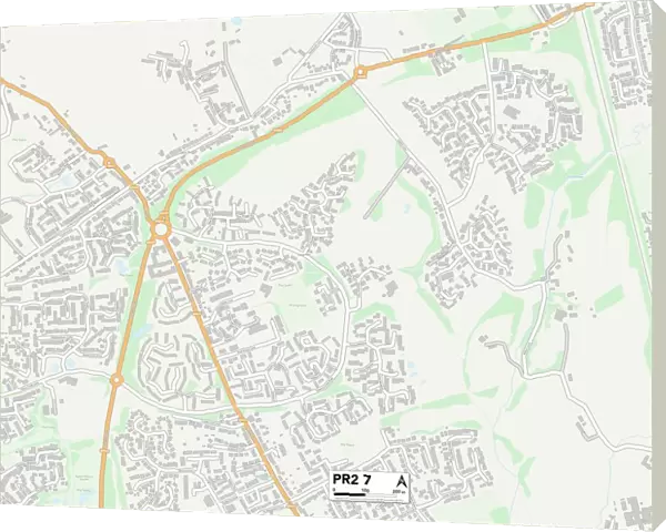 Preston PR2 7 Map