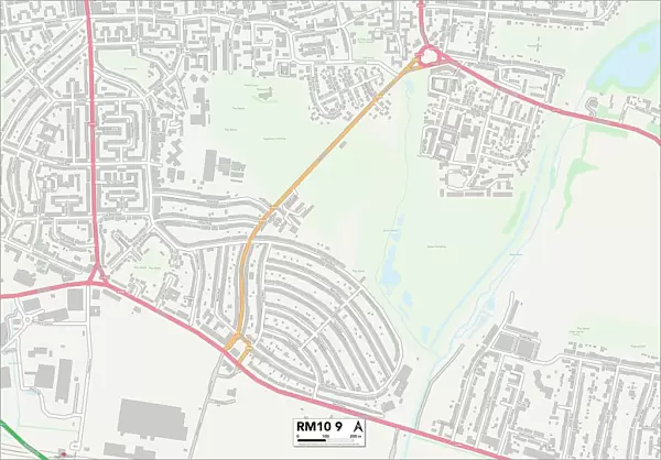 Barking and Dagenham RM10 9 Map