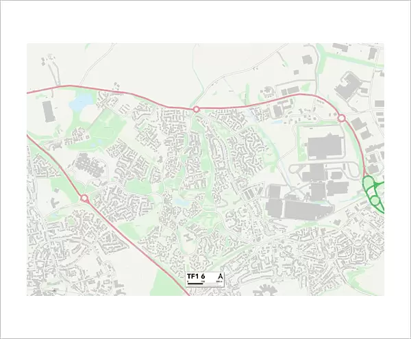 Telford and Wrekin TF1 6 Map