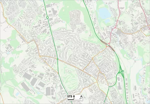 Staffordshire ST5 8 Map
