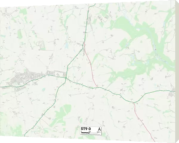 Staffordshire ST9 0 Map