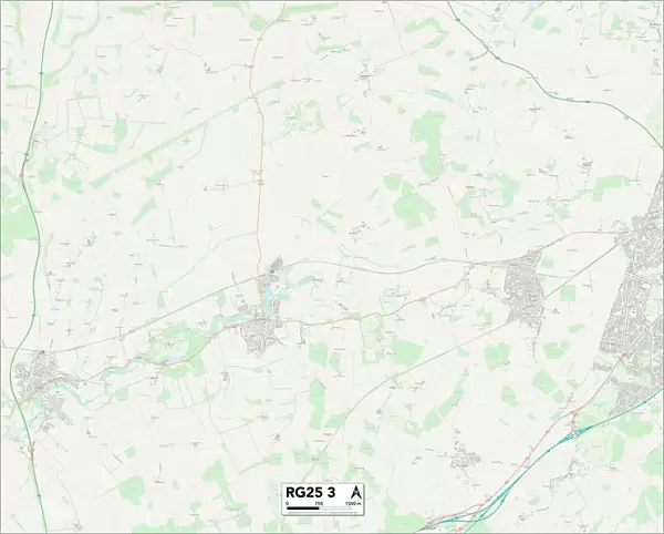 Hampshire RG25 3 Map