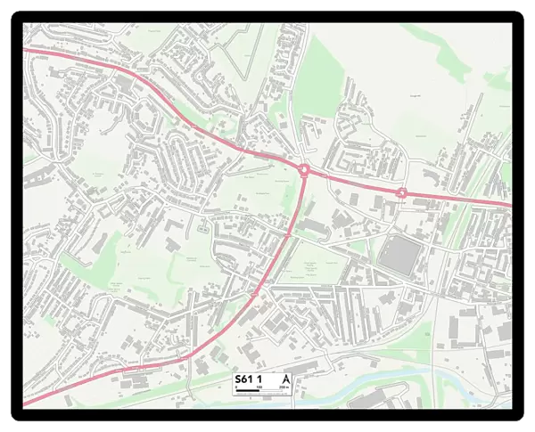 Rotherham S61 1 Map