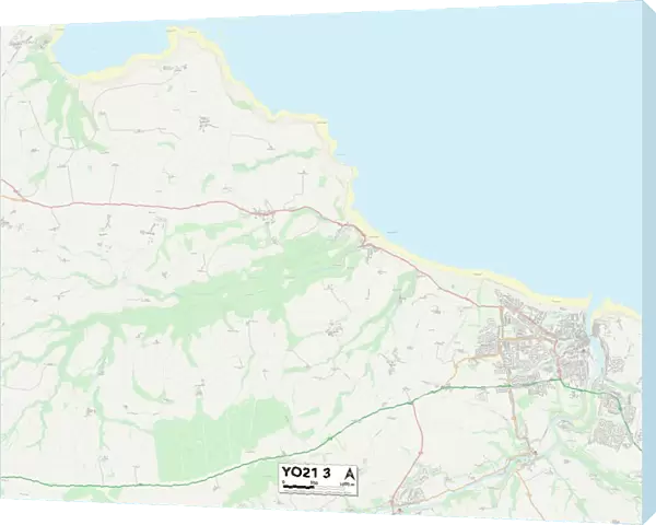 North Yorkshire YO21 3 Map