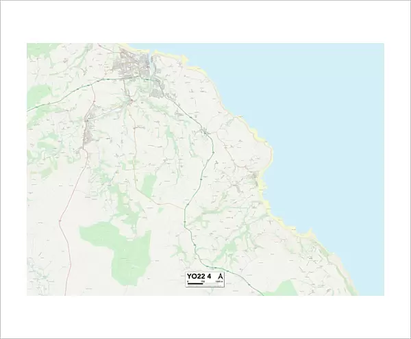 North Yorkshire YO22 4 Map