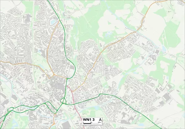 Wigan WN1 3 Map